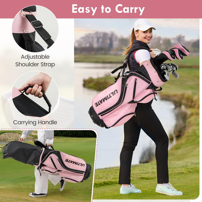 Ladies Complete Golf Club Set with Driver and Stand Bag