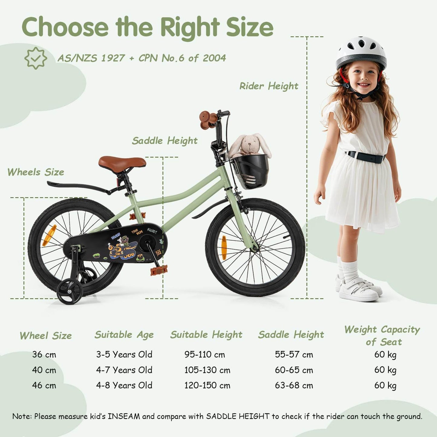 14 16 18 Inch Kids Bicycle for 3-8 Years Old
