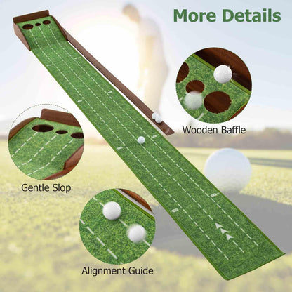 Indoor/Outdoor Golf Putting Mat for Training & Practicing