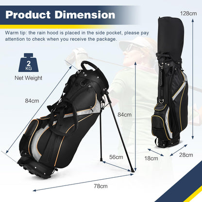 Golf Stand Bag Golf Club Bag w/ 8 Way Top Dividers