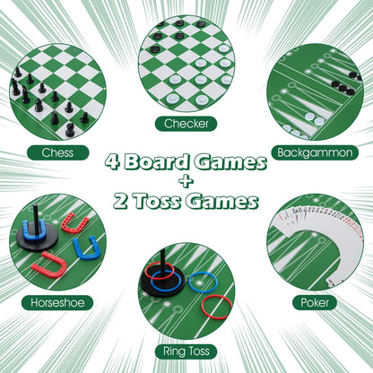 12-in-1 Combo Game Table Set w/Foosball