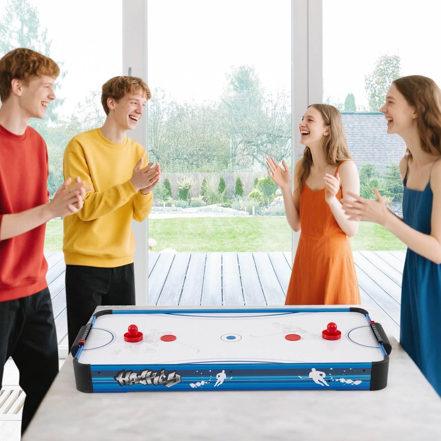 Tabletop Air Hockey Table for Adults and Kids