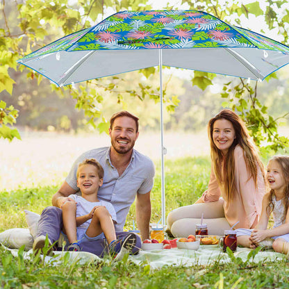 Pop up Sunshade Umbrella w/Portable Carrying Bag UPF50+ Sun Protection
