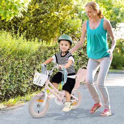 12/14 Inch Children Bicycle w/Detachable Training Wheels