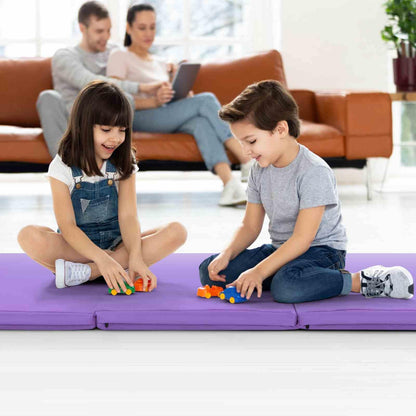 180 x 60 cm Portable 3-Fold Tumbling Mat with 2 Handles