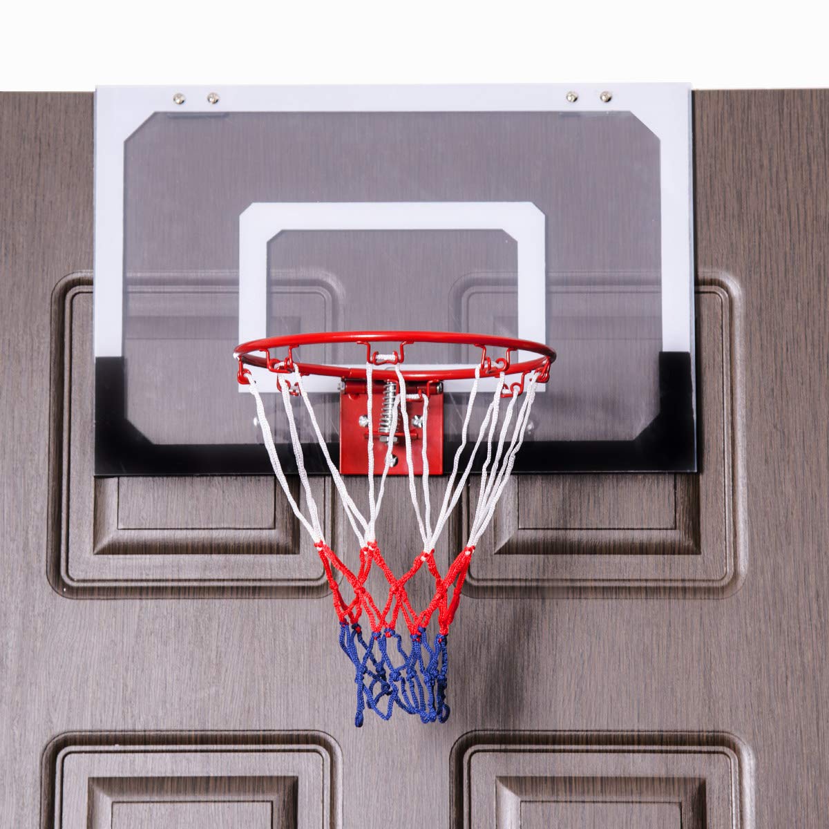 Indoor Basketball Hoop, 18" x 12" Mini Basketball Hoop Set