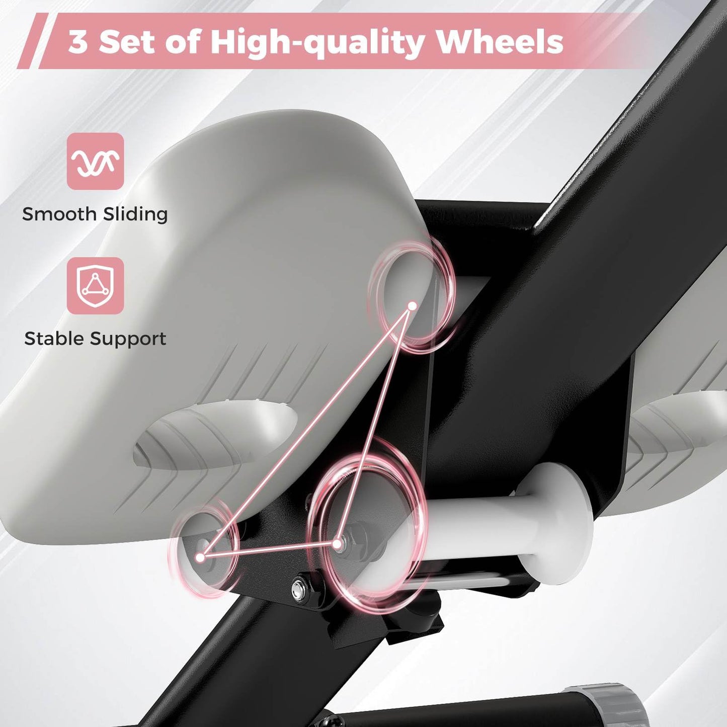 Ab Workout Machine with Elbow Support Knee Protection and LCD Monitor