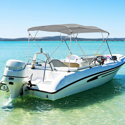 Boat Bimini Top Waterproof Fade-Resistant Oxford Canopy (240 x 215-228 x 137 cm (L x W x H)