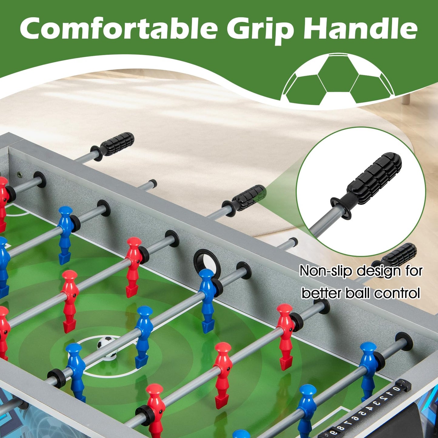 94 cm Foosball Table for Kids Teens Adults