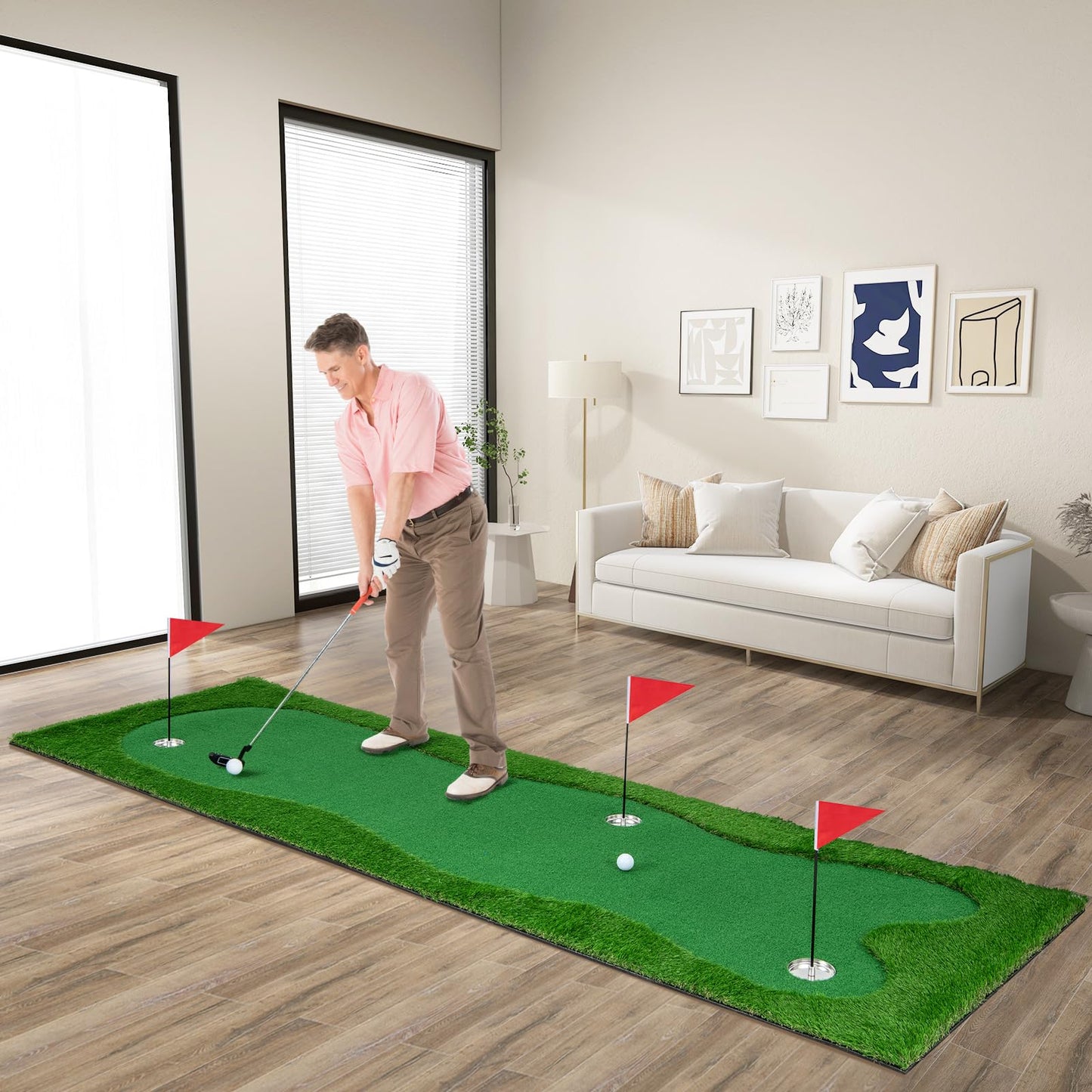 300 cm x 100 cm Golf Putting Green Professional Golf Training Mat