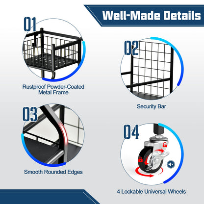 Balls and Golfing Equipment Accessories with Lockable Wheels