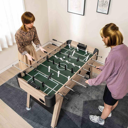 1.2m Foosball Table with Adjustable Leg Levelers for Kids and Adults for Game Rooms