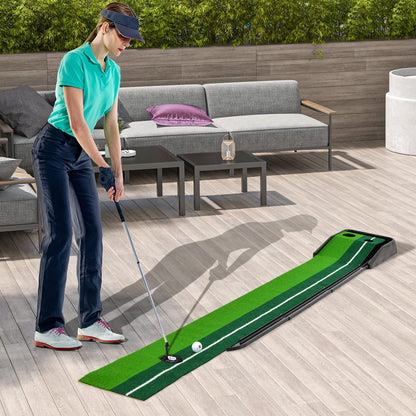 250 CM Putting Green Premium Golf Practice Turf with Simulate Grass Turf