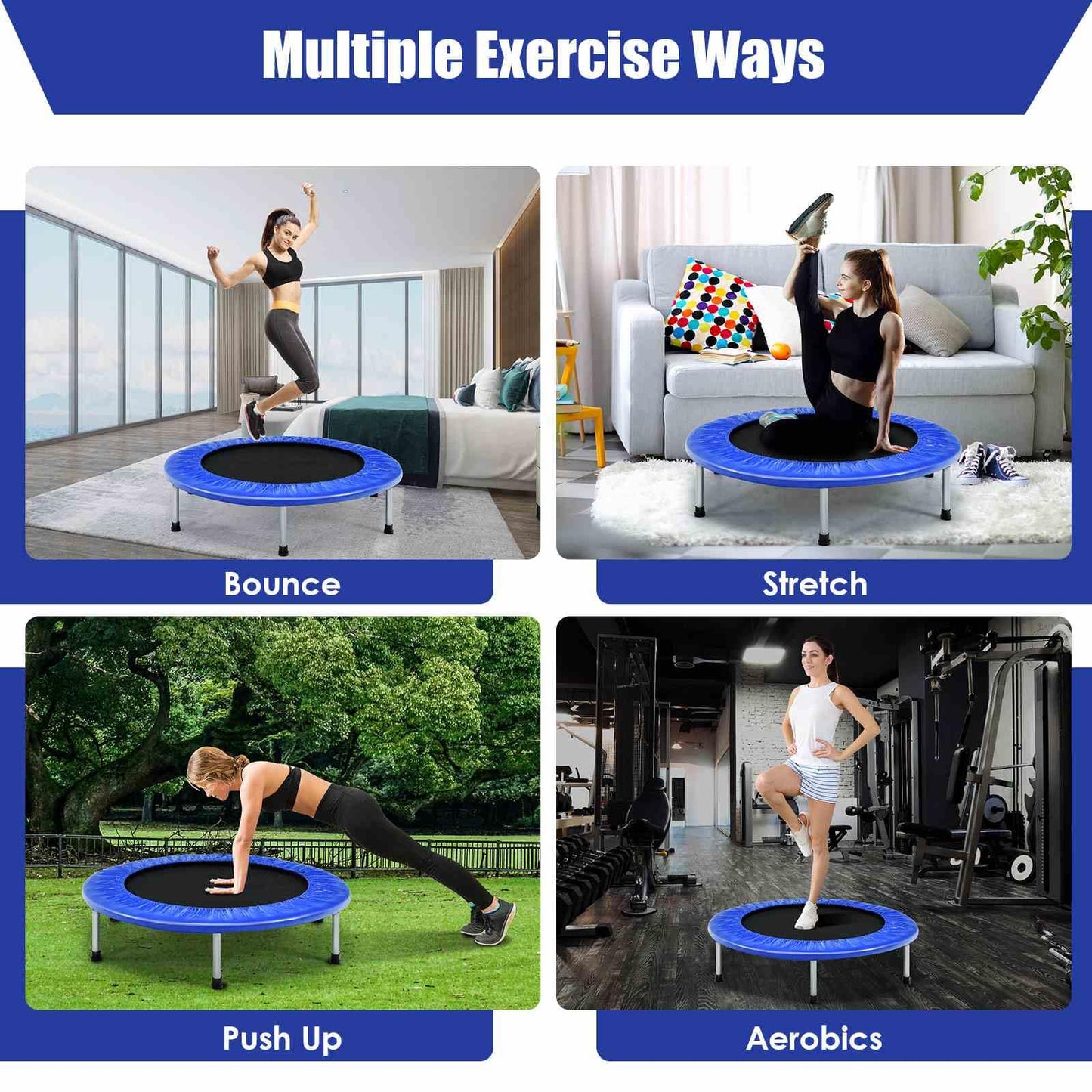 Mini Folding Trampoline for Indoor and Outdoor Activities