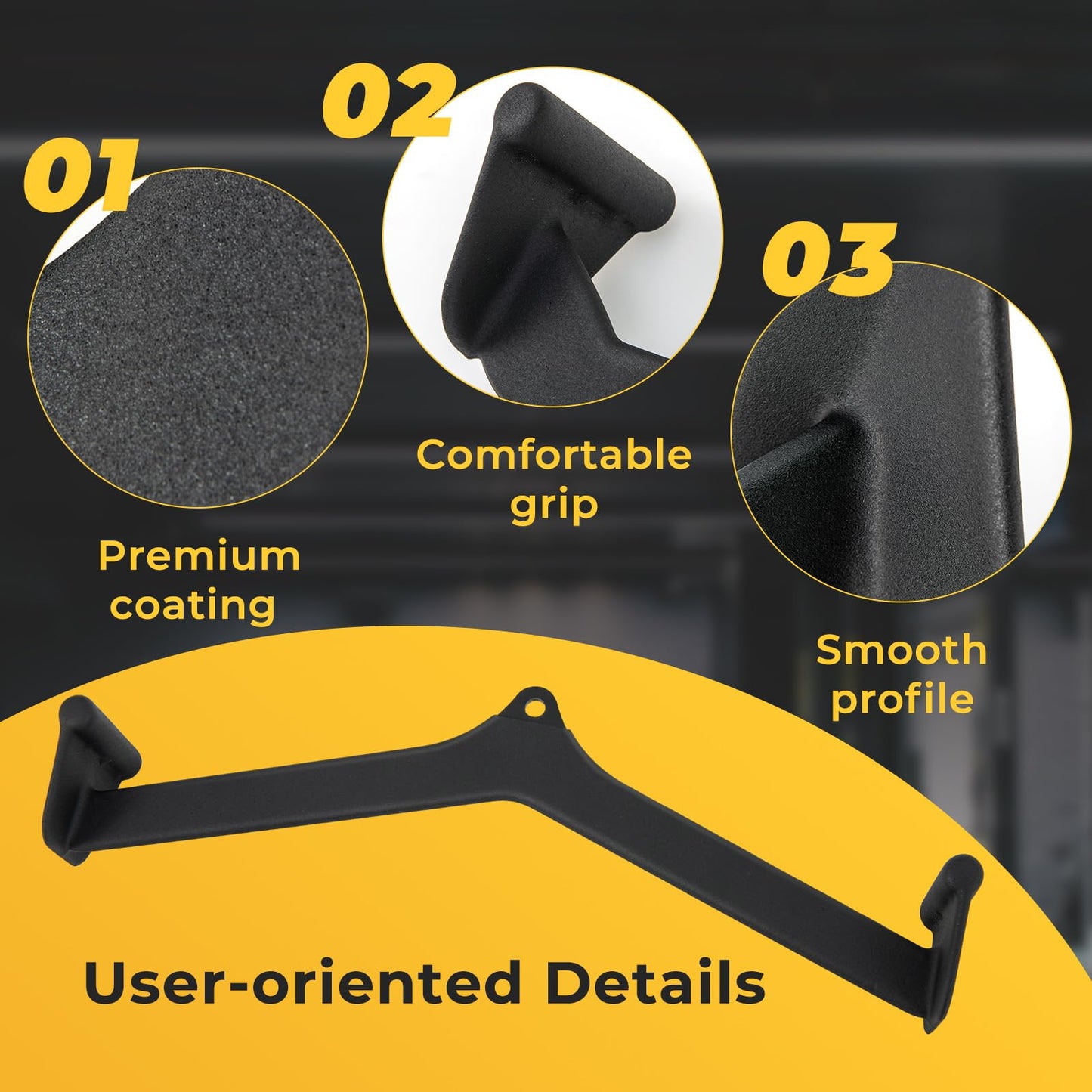 LAT Pulldown Attachment Set, T-bar V-bar Pulley Cable Attachments