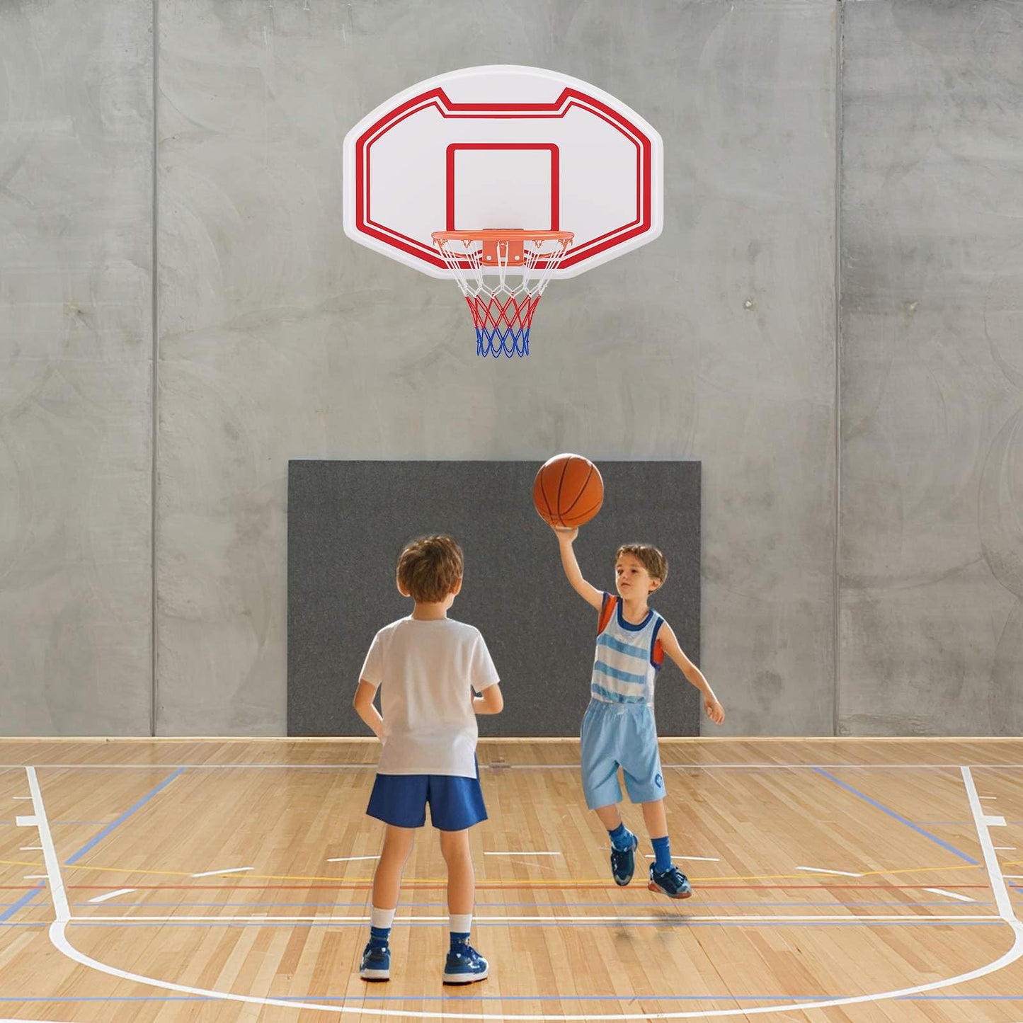 Large Wall Mounted Basketball Hoop for Kids Teens Adults