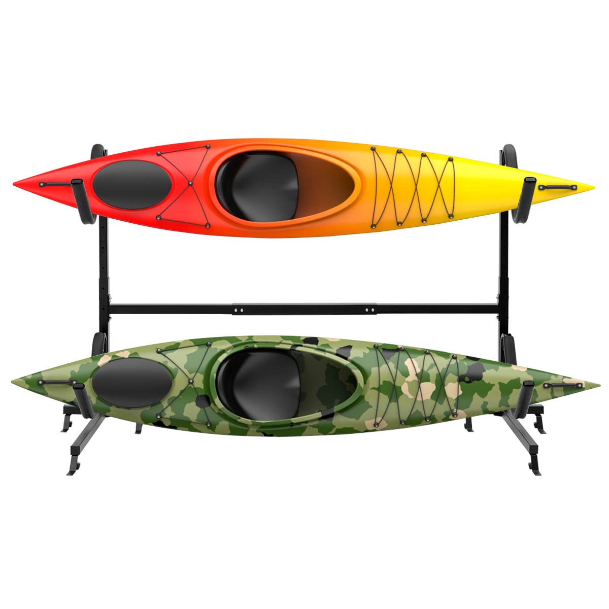 Freestanding Kayak Rack Heavy Duty Dual Storage Rack