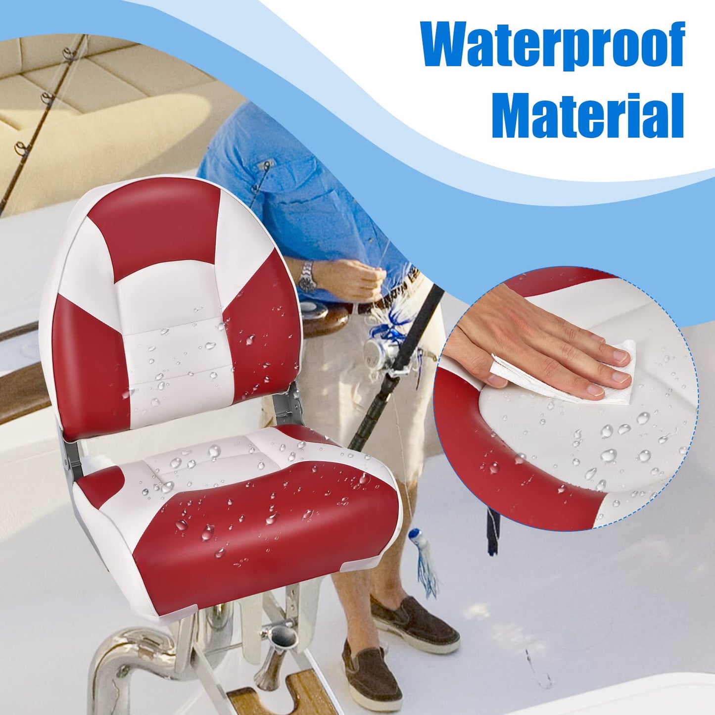 Marine Seating Set with Thickened High-density Sponge Padding