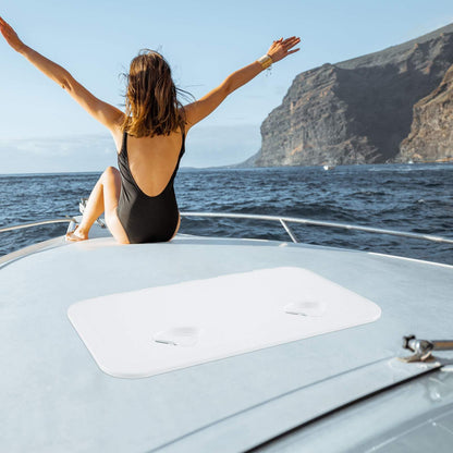 60.5 x 35.5 cm (L x W) Boat Hatch w/ 180°Lid Hinge & Non-Slip Surface