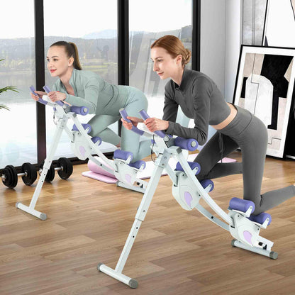 Foldable Core & Abdominal Workout Trainer with 4 Adjustable Heights