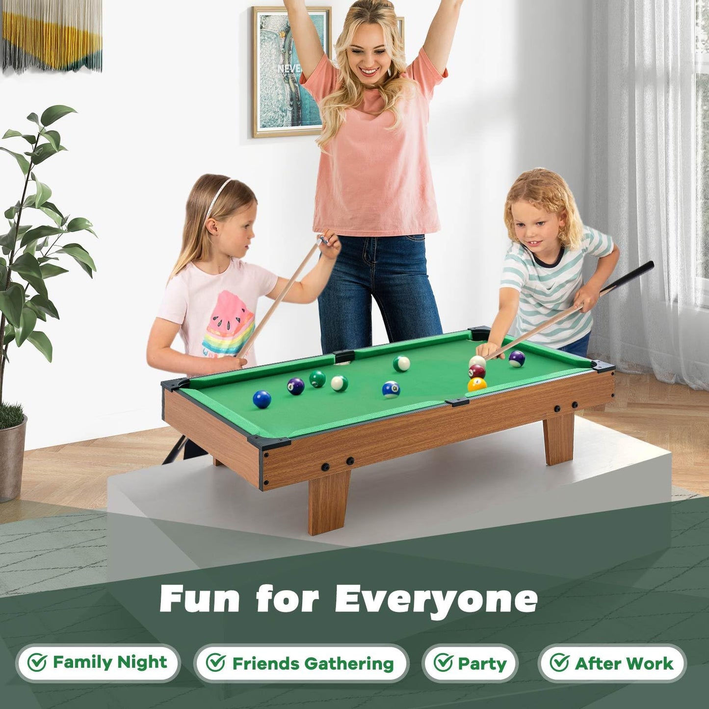 4 in 1 Combo Game Table Set for Kids & Adults