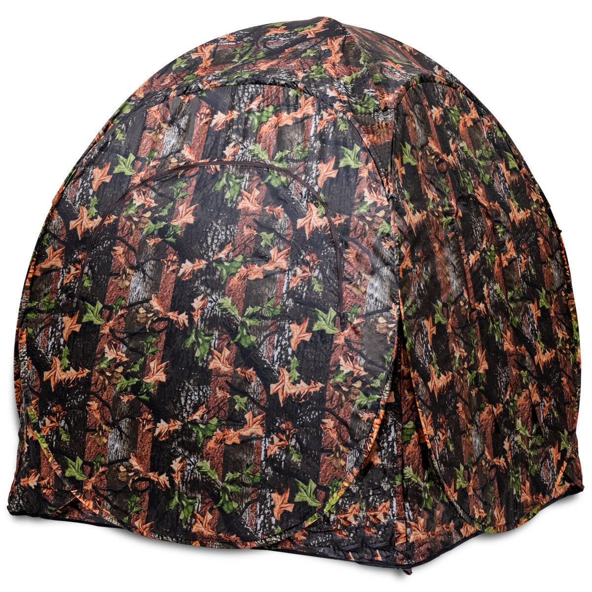 Portable Hunting Blind Pop Up Ground Camo Weather Resistant Hunting Enclosure