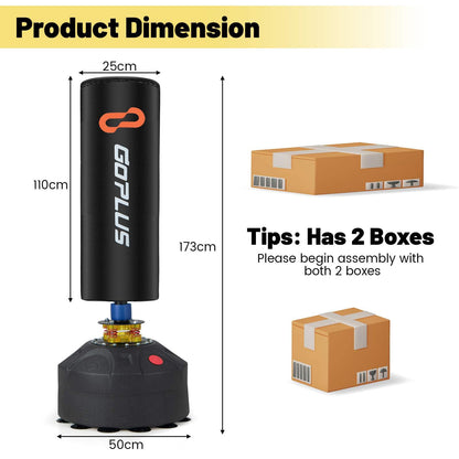 Freestanding Punching Bag with Stand for Home Gym