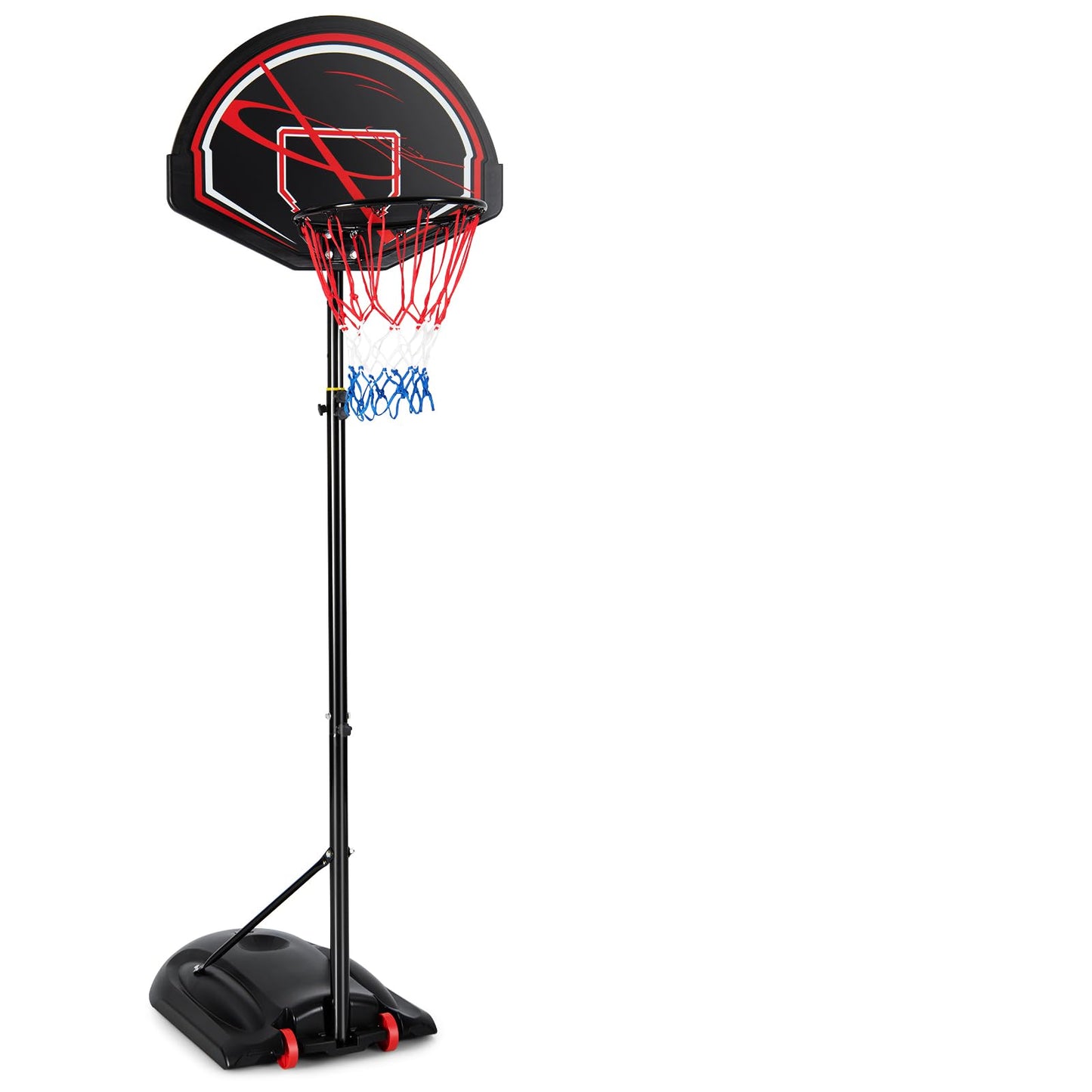 170-230cm Height Adjustable Basketball Stand with 32" Backboard & 16" Rim