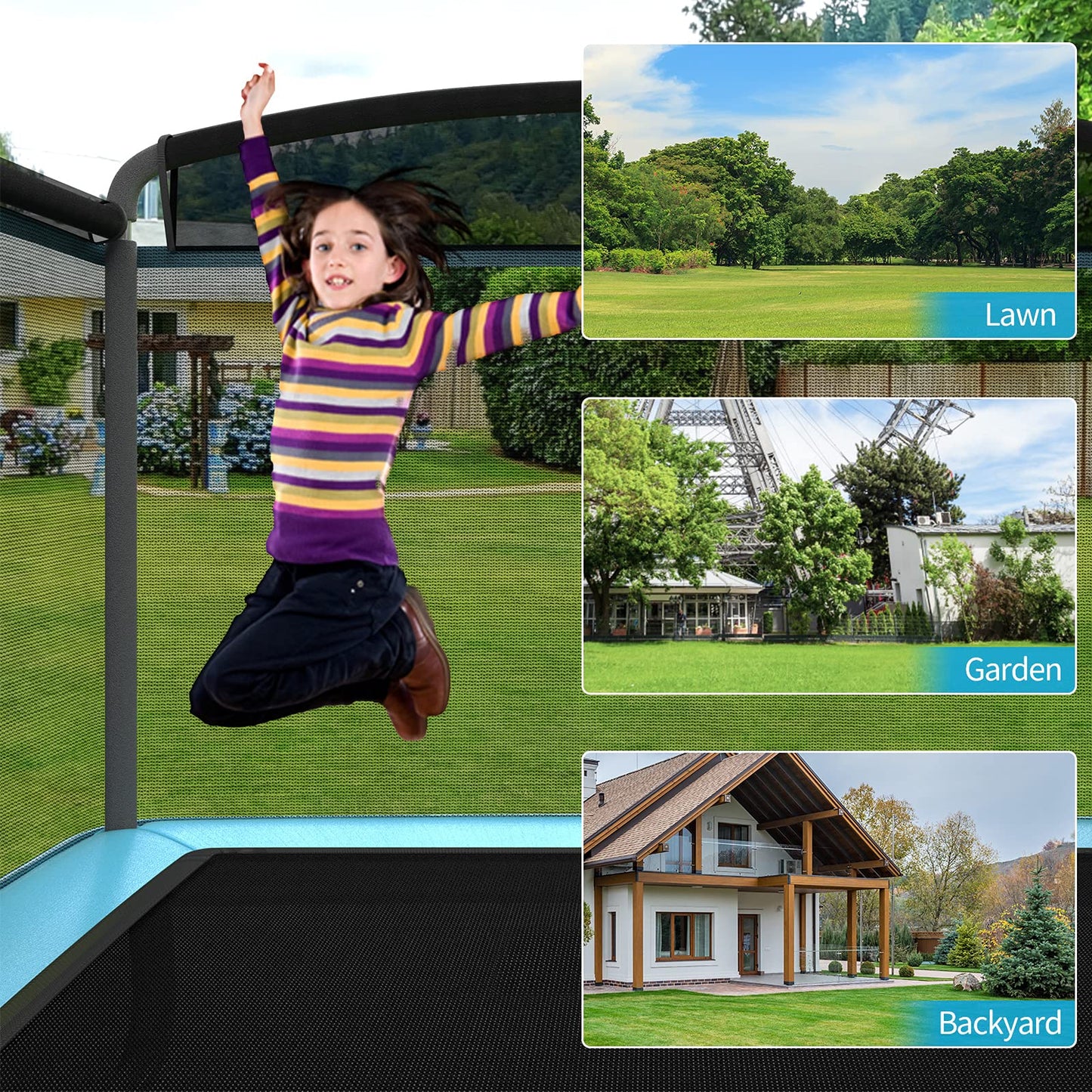 6FT Kids Recreational Trampoline for Boys & Girls Over 3 Years Old