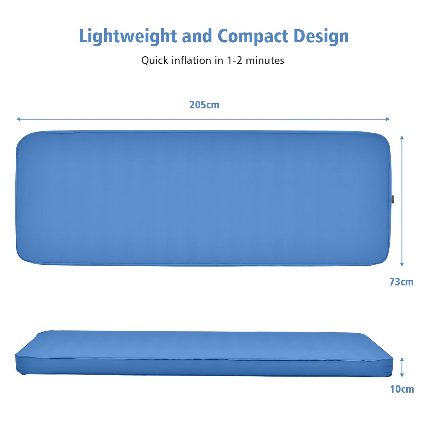 Self Inflating Camping Sleeping Mat with 2-in-1 Pump Sack
