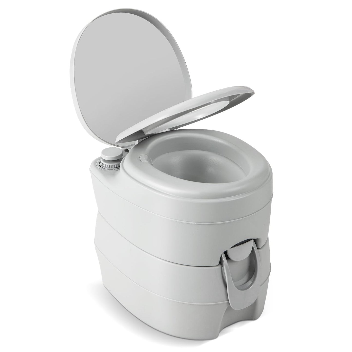 Outdoor Camping Toilet with 20L Detachable Waste Tank & Flush Pump