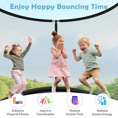 Heavy Duty Recreational Trampoline with Safety Enclosure Net