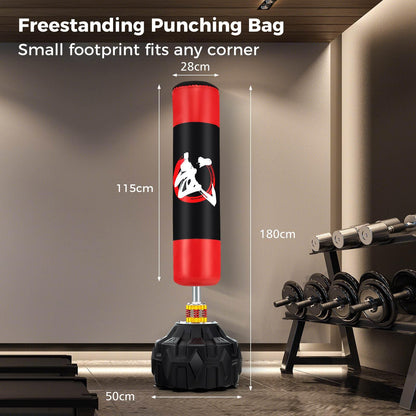 1.8m Freestanding Punching Bag for Home Office MMA Boxing Training