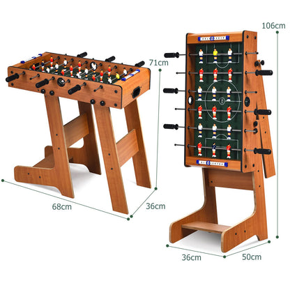 Tabletop Foosball Table with 2 Balls & Score Keeper for Game Room