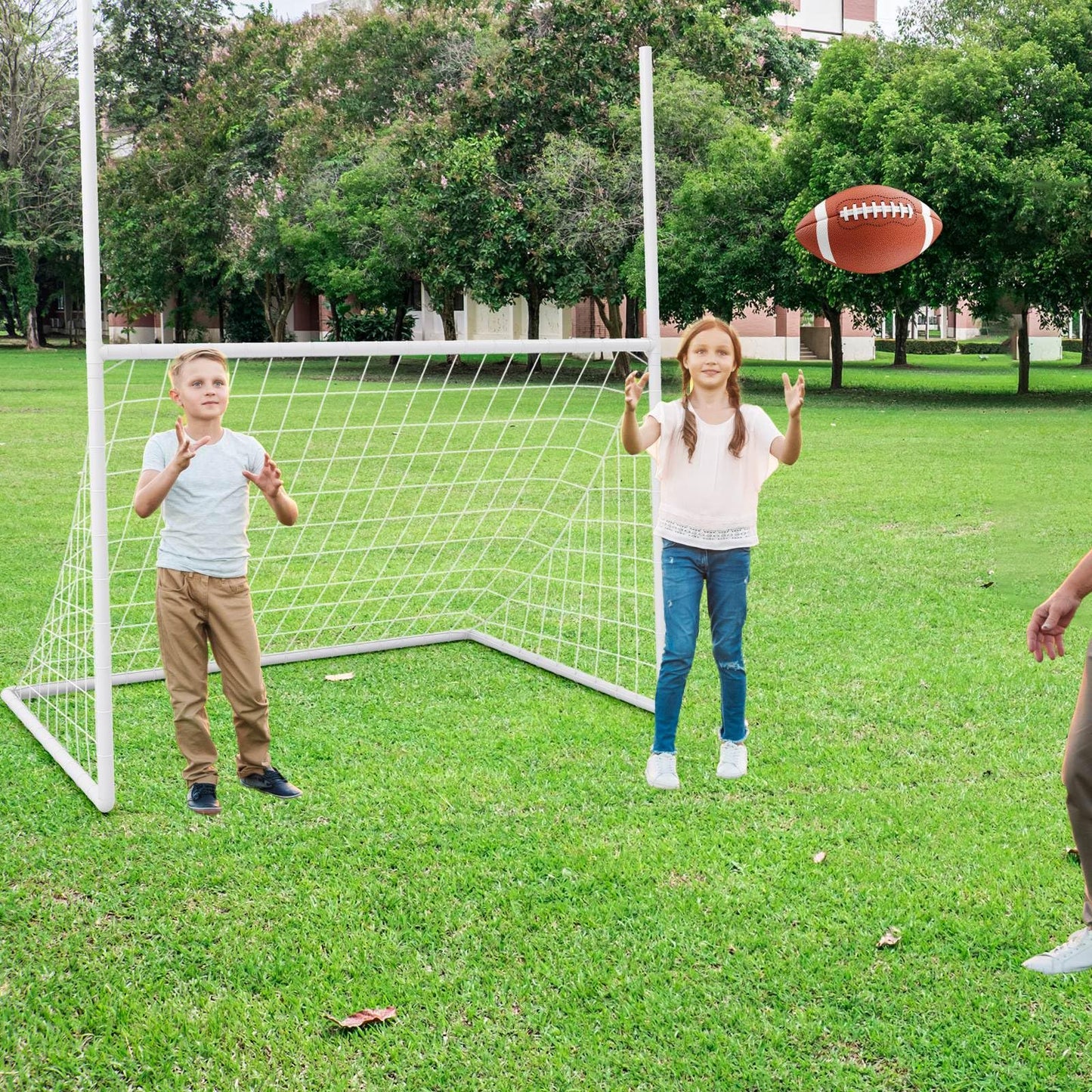 2 in 1 Backyard Football Net with PE Netting for Park
