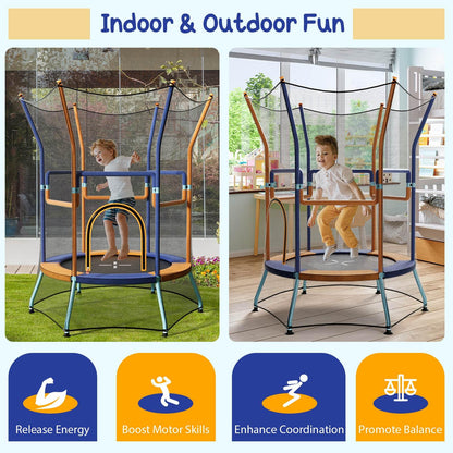48" Mini Trampoline w/Safety Enclosure Net
