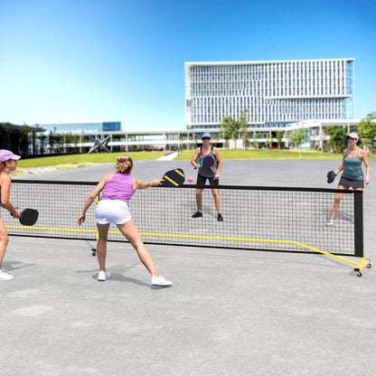 Portable PE Pickleball Net for Outdoor Indoor Driveway Backyard