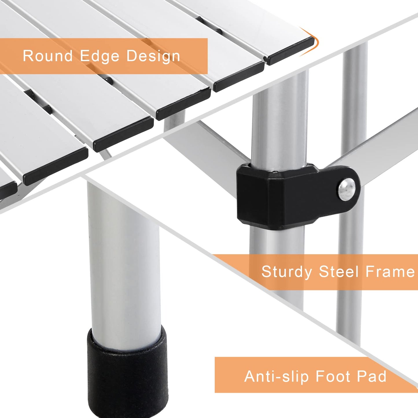 Lightweight Picnic Table for Outdoor Cooking Backpacking  (141 x 70 x 70 cm (L x W x H))