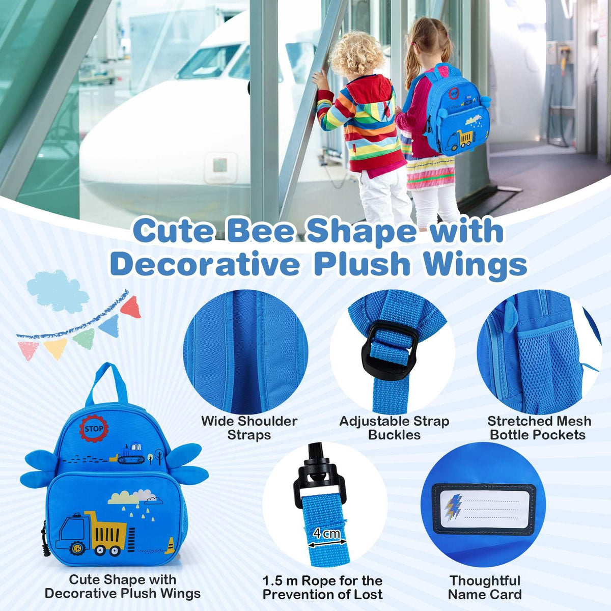 2 PC Kids Luggage Set with Spinner Wheels