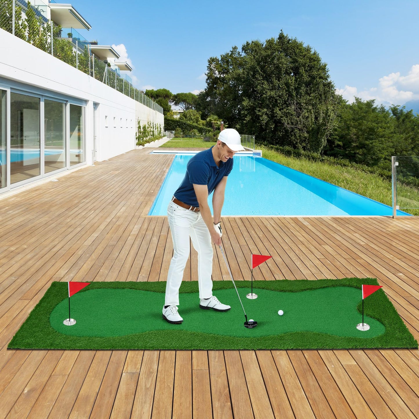 300 cm x 100 cm Golf Putting Green Professional Golf Training Mat