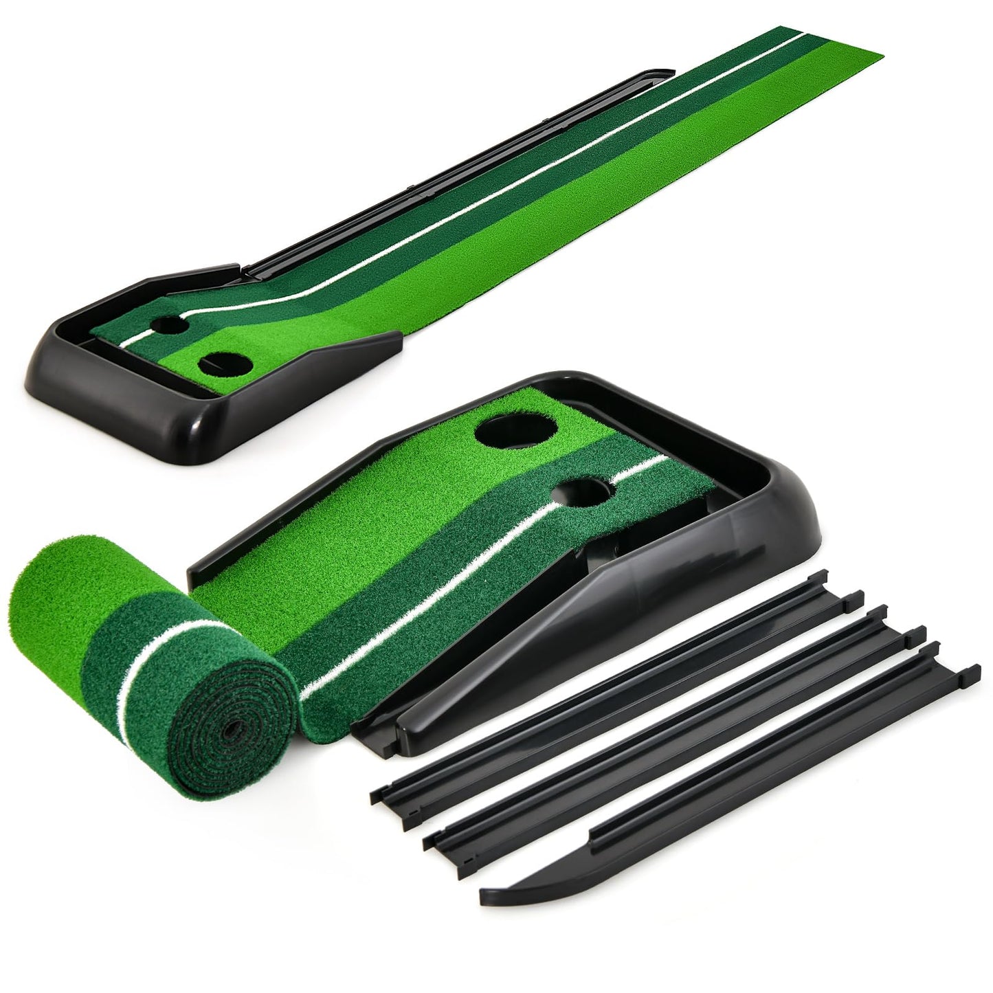 250 CM Putting Green Premium Golf Practice Turf with Simulate Grass Turf