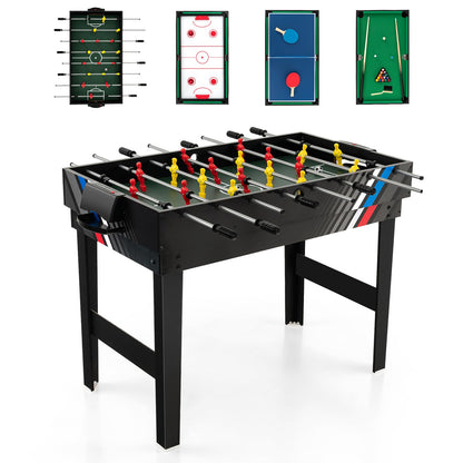 4 in 1 Multi Game Soccer Table Set for Game Rooms & Bars & Party