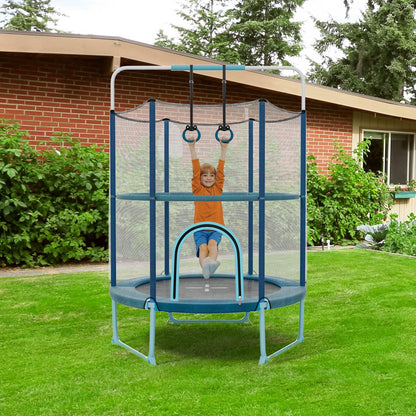 60'' Trampoline with Gymnastic Bar & Rings