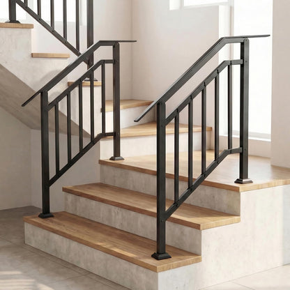 2 Pack Handrails for Outdoor Steps with Adjustable Angle