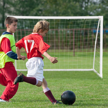 All-Weather Soccer Goal with Strong PVC Frame & High-Strength Netting (1.8M x 1.2M(L x W))