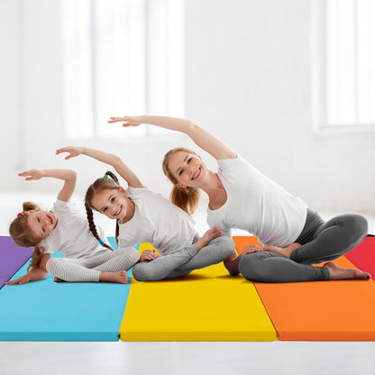 200 cm x 75 cm Tumbling Mat for Kids Portable & Lightweight PU Leather Exercise Mat