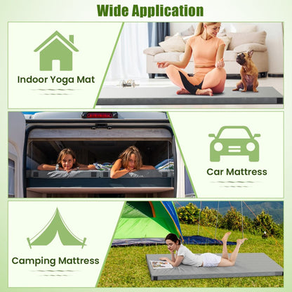 Indoor outdoor Foldable Camping Mattress High density foam Cushion
