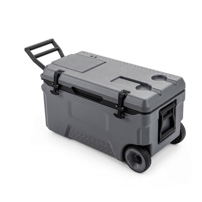 50 L Insulated Hard Cooler with Wheels and Handles for Camping Fishing