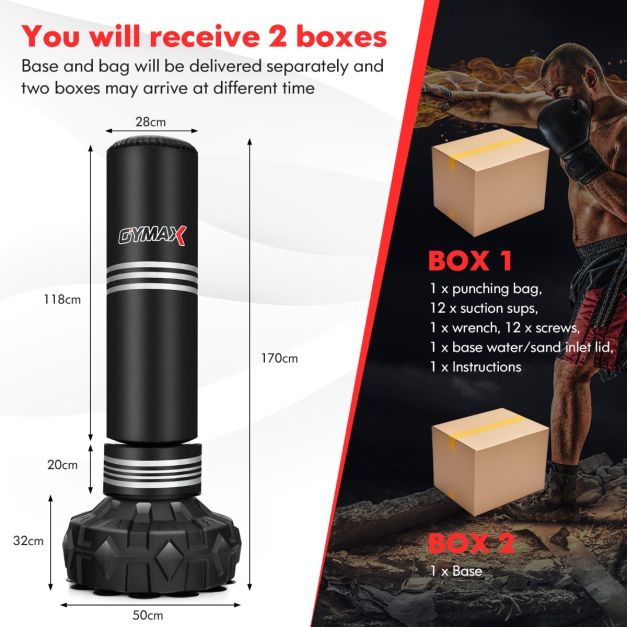 MMA UFC Kick Training Punching Bag with Stand