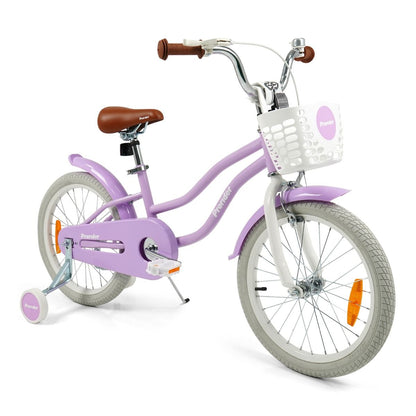 Kids Bike with Front Handbrake and Rear Coaster Brake for 3-4/3-5/4-7/4-8 Years Old